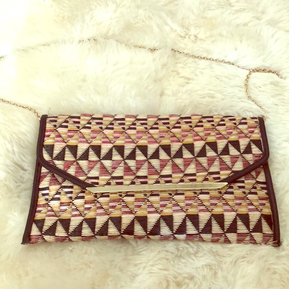 Aztec Print Envelope Clutch